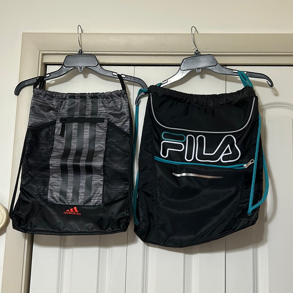 Drawstring backpack set of 2